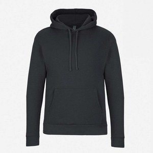 Sweatshirts pour hommes couleur unie décontracté à manches longues pull sweat hiver chaud col montant bouton haut avec poches sweats à capuche - Product Image 3
