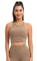 Premium Kwaliteit Vrouwen Gym Kleding Groothandel Aanpasbare Crop Sportbeha Backless Activewear Zachte Stof Fitness Kleding Fabriek