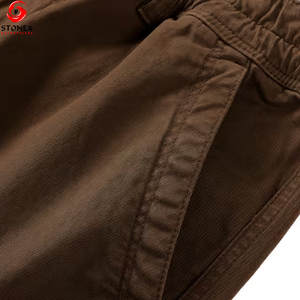 กางเกงคาร์โก้ผ้าแคนวาสผู้ชายขายดีที่สุดปี 2025 เอวกลาง สไตล์ลำลอง รับสั่งทำไซส์ใหญ่ ระบายอากาศ แห้งเร็ว คุณภาพสูง ราคาขายส่ง - Product Image 4