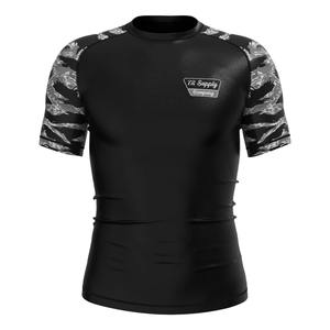 Men's Custom Logo Summer Gym T-Shirts High <b>Elastic</b> Quick Dry Basketball Running Fitness Tee Shirts Slim Fit Solid 180 Grams - Product Image 3