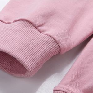 เสื้อฮู้ดผู้ชายผ้าคอตตอนผสมฝรั่งเศสโอเวอร์ไซส์ผ้าฟลีซหนาเปิดไหล่เรียบกำหนดเองได้ - Product Image 3