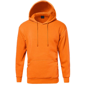 Sweat à capuche en molleton de coton mélangé personnalisé pour hommes, sweat-shirt de couleur unie avec col à capuche de style décontracté pour l'impression numérique en hiver - Product Image 1