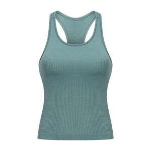 2025 <b>Women's</b> Casual Athletic <b>Tank</b> <b>Top</b> Breathable Lightweight <b>Sleeveless</b> Gym Workout Racer Back Crew Neck Yoga <b>Tank</b> <b>Top</b> Long - Product Image 4