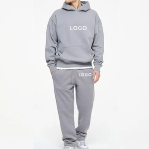 Logo personnalisé survêtements pour hommes ensemble de joggings lourds de haute qualité ensemble de survêtements baggy à la mode ensemble de joggings personnalisés - Product Image 2