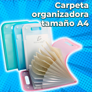 Organizzatore di Documenti Impermeabile Tipo Fisarmonica Formato A4 con Accessori - Product Image 2