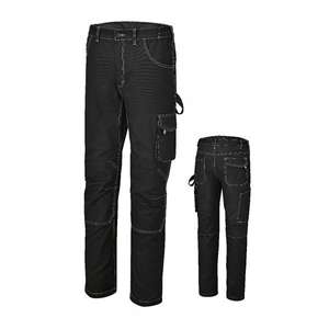 BETA Slim Fit Stretch Work Pantalones Hombre Negro - Product Image 1