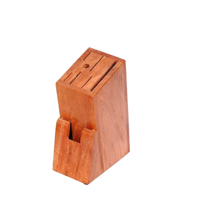 Porte-couteaux en bois d'acacia Supports magnétiques Porte-couteaux de rangement multifonctionnel Couleur bois naturel - Product Image 3