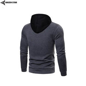 Sudadera con Capucha para Hombre, Invierno, 100% Algodón, Felpa, Ecológica, Transpirable, Resistente al Viento, Color Sólido, Logotipo Personalizado Disponible, 420 500 Gramos - Product Image 4