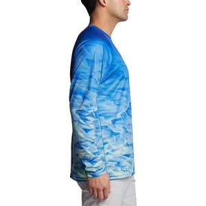 100% poliéster servicio OEM secado rápido manga larga pesca camisas transpirable pesca ropa hombres impermeable sublimación camisas - Product Image 5