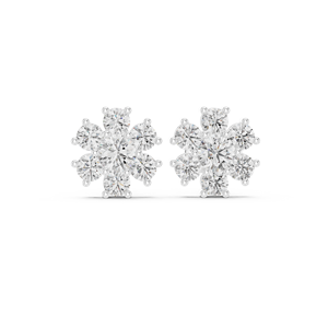 Pendientes de moissanita de Plata de Ley 925 para mujer, diseño de cuatro garras sin oreja, cura magnética, fiestas de aniversario geométricas - Product Image 2