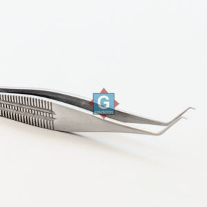 Suture en acier inoxydable Castroviejo Micro pince chirurgicale ophtalmique 0.5mm pince à épiler - Product Image 4