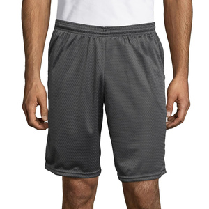 Pantalones cortos de baloncesto de verano de estilo callejero, venta al por mayor, ropa deportiva de poliéster de secado rápido, pantalones cortos de baloncesto de malla impresos con logotipo personalizado Bsci - Product Image 1