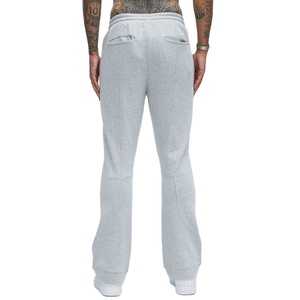 Premium Men Flare Joggers Cotton Fleece Heavyweight Wide Leg Sweatpants Streetwear Gym Training Pants Custom OEM Private Label - Product Image 5