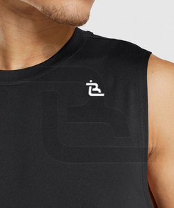 เสื้อกล้ามออกกำลังกาย OEM 2025 ดีไซน์ทันสมัย ผ้าคอตตอน/โพลีเอสเตอร์ ระบายอากาศ แห้งเร็ว รับผลิตตามสั่ง ขายส่ง - Product Image 2