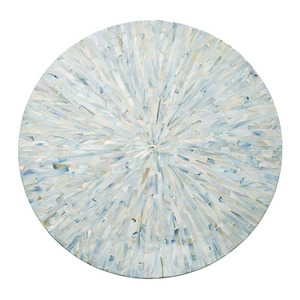 Impresionante mantel Individual de concha de Capiz perla Madre, plato pintado a mano bohemio para centros de mesa de boda, decoraciones de mesa Vietnam - Product Image 2