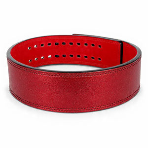 Power-lifting Glitter Cowhide Leather Lever <b>Belt</b> Trainer Back Support 13MM Soft Strong Non-Slip - Product Image 1