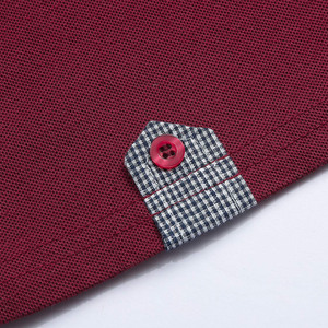 Polos combinados de algodón de manga corta para exteriores de verano de alta calidad, nuevo diseño, polos personalizados a rayas transpirables para hombres - Product Image 2