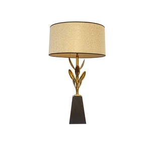 hot sale decorative antique Table <b>Lamp</b> with metal base cotton shade for home decor living room bedroom decor - Product Image 6