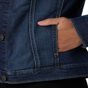 Chaqueta vaquera vintage de alta calidad con cuello vuelto Chaqueta vaquera holgada Ropa OEM personalizada para la temporada de invierno - Product Image 6