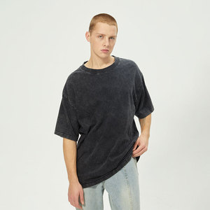 Custom Dtg Print <b>Heavyweight</b> 100% Cotton Sun Faded Drop Shoulder Streetwear 250 Gsm Vintage <b>Men</b> Acid Wash <b>T</b>-<b>shirt</b> for <b>men</b> - Product Image 2