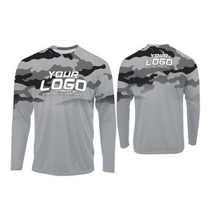 Personnalisé UPF 50 Vêtements de pêche à manches longues Chemises de pêche à capuche pour hommes Protection UV Séchage rapide Sweat à capuche de pêche masqué - Product Image 3