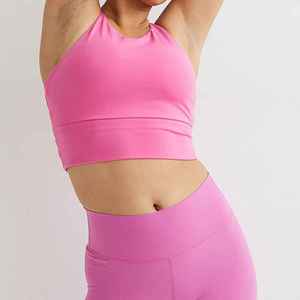2025 meilleure vente femmes soutien-gorge de sport sans sangle haut pour rembourré respirant Yoga soutien-gorge en gros extensible caractéristiques avant haut - Product Image 4