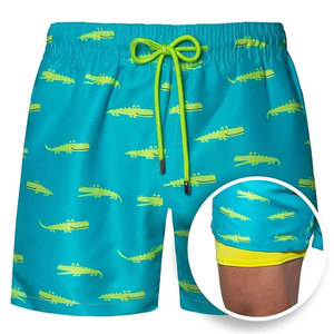 Wholesale High Street Men's Mid Waist Swim Trunks <b>Quick</b> <b>Dry</b> 9" Compression Solid Board <b>Shorts</b> Plain Dyed Waterproof Breathable - Product Image 4