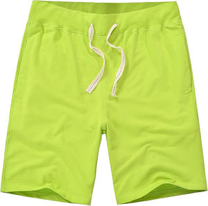 Shorts en molleton pour hommes, tissu en coton doux, taille élastique, décontracté, entraînement, détente, vêtements d'été - Product Image 4