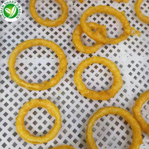 טבעות בצל חם מכירה חם iqf מוצר מטוגן סיטונאי לבן הקפוא כדור זהב אכיל צבע בתפזורת מחיר בצל מחיר טון - Product Image 5