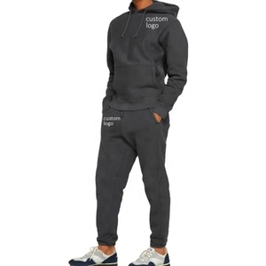 Ensemble de survêtement décontracté pour hommes, style pyjama, avec logo personnalisé, en molleton à capuche, vente en gros - Product Image 5