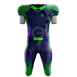 Conjuntos de uniformes de fútbol americano transpirables personalizados para el club universitario escolar y equipos profesionales - Product Image 1