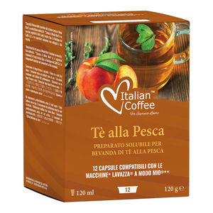 12 cápsulas de café italiano con sabor a melocotón compatibles con Lavazza A Modo Mio* - Product Image 1