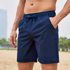 High Quality Men's Gym Compression Shorts Casual Plain Joggers Vietnam <b>Mid</b> Waist Drawstring Closure Solid Pattern Sport Running - Product Image 6