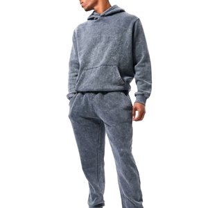 New Fashionable Blank Plain <b>Pullover</b> Tracksuit Soft Comfortable Customization Logo 100% Cotton Long Sleeve Fabric - Product Image 1