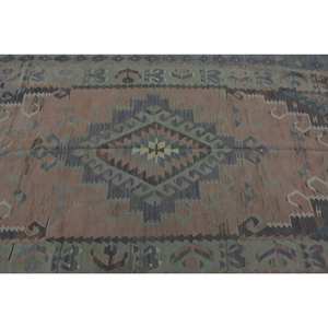 Alfombra Kilim marrón Beige 4,9X9,9 pies tejido plano alfombra turca Material de lana con respaldo de látex para decoraciones de sala de estar adolescente - Product Image 5