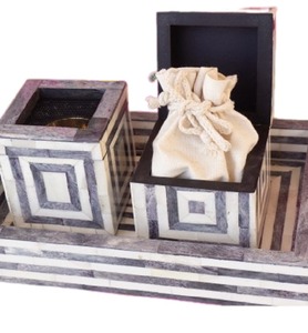 Dernier modèle Coffret plateau avec nacre et résine Brûleur Bakhoor Brûleur décoratif aspect royal à prix raisonnable - Product Image 5