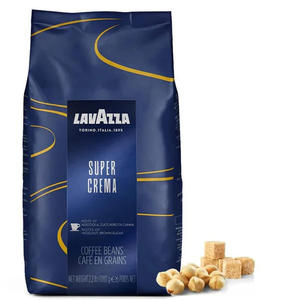 Meilleures ventes, grains de café Lavazza Super Crema 1 kg, qualité supérieure, grains d'espresso italiens avec une saveur équilibrée et douce - Product Image 1