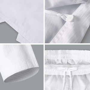 Conjunto de uniforme de Karate de alta calidad para hombres de diseño personalizado 2024 hecho en lona de seda de Pakistán con logotipo personalizado de entrenamiento para adultos - Product Image 6