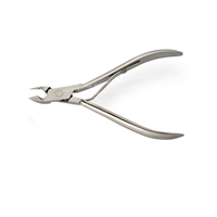 Coupe-cuticules professionnel en acier inoxydable Nghia Nipper à mâchoires complètes pour manucure et pédicure, idéal pour les cuticules épaisses et les ongles.