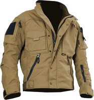 Veste Softshell Tactique Extérieure Imperméable Chaude avec Capuche et Protection Coupe-Vent à Fermeture Éclair Complète pour Aventure Voyage et Randonnée 2026