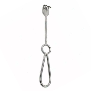เครื่องมือผ่าตัดคุณภาพสูงชนิด Volkmann Retractor แบบ 4 ง่าม ผลิตจากเหล็กกล้าไร้สนิมแบบด้าน ใช้ซ้ำได้ รุ่น Senn Retractor - Product Image 2