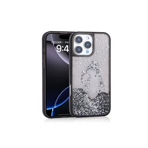 Étui en silicone liquide pailleté de luxe pour iPhone 14 Plus 13 Pro Max Plus - Coque arrière transparente antichoc - Product Image 5
