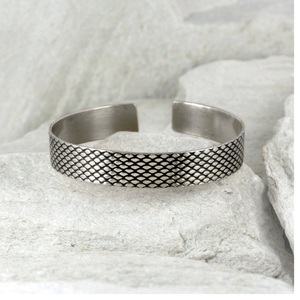 2025 African Turquoise Texture <b>Silver</b> gemstone Cuff <b>Silver</b> <b>Hammered</b> Oxidized Bracelet Boho Tribal Long Dress <b>Silver</b> jewelry - Product Image 2