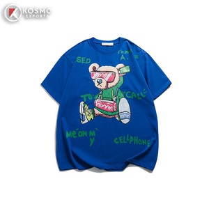 Design personnalisé 100% coton de haute qualité Street Wear T-shirt graphique personnalisé imprimé T-shirt unisexe oversize pour hommes - Product Image 2