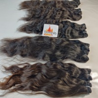Cheveux Humains Indiens Remy Naturels Ondulés Non Traités à 100% avec Cuticules Alignées, Ondulation Profonde, Double Trame Faite à la Machine, Vente en Gros