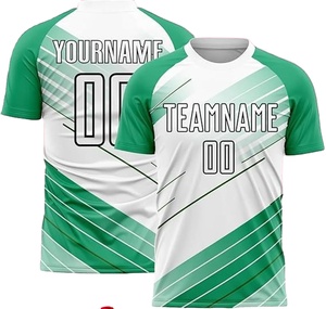 100% Poly Men's Soccer Jersey Uniformes de equipo personalizado con nombre Logo Servicio OEM para hombres Mujeres Jóvenes Niños Corte automatizado - Product Image 2