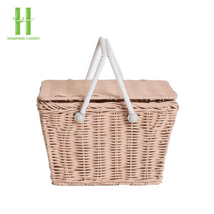 Cesta de Mimbre para Picnic MÁS VENDIDA, Accesorios para el Hogar, Materiales Naturales que son Seguros para la Salud y Estéticamente Agradables - Product Image 3