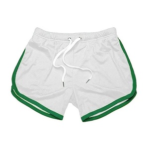 2024 Sublimation plaine 100% Polyester Street Wear ensembles sport court entrejambe Gym blanc basket-ball personnalisé maille hommes Shorts - Product Image 2