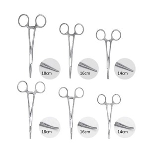Fórceps hemostáticos profesionales 14/16/18cm soporte de aguja de acero inoxidable fórceps para mosquitos instrumento quirúrgico - Product Image 1