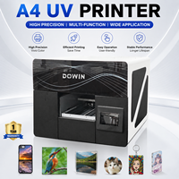 Printer UV Flatbed Kecepatan Tinggi A4 Komersial dengan Printhead XP600, Reproduksi Warna Tinggi untuk Kustomisasi Bahan Datar